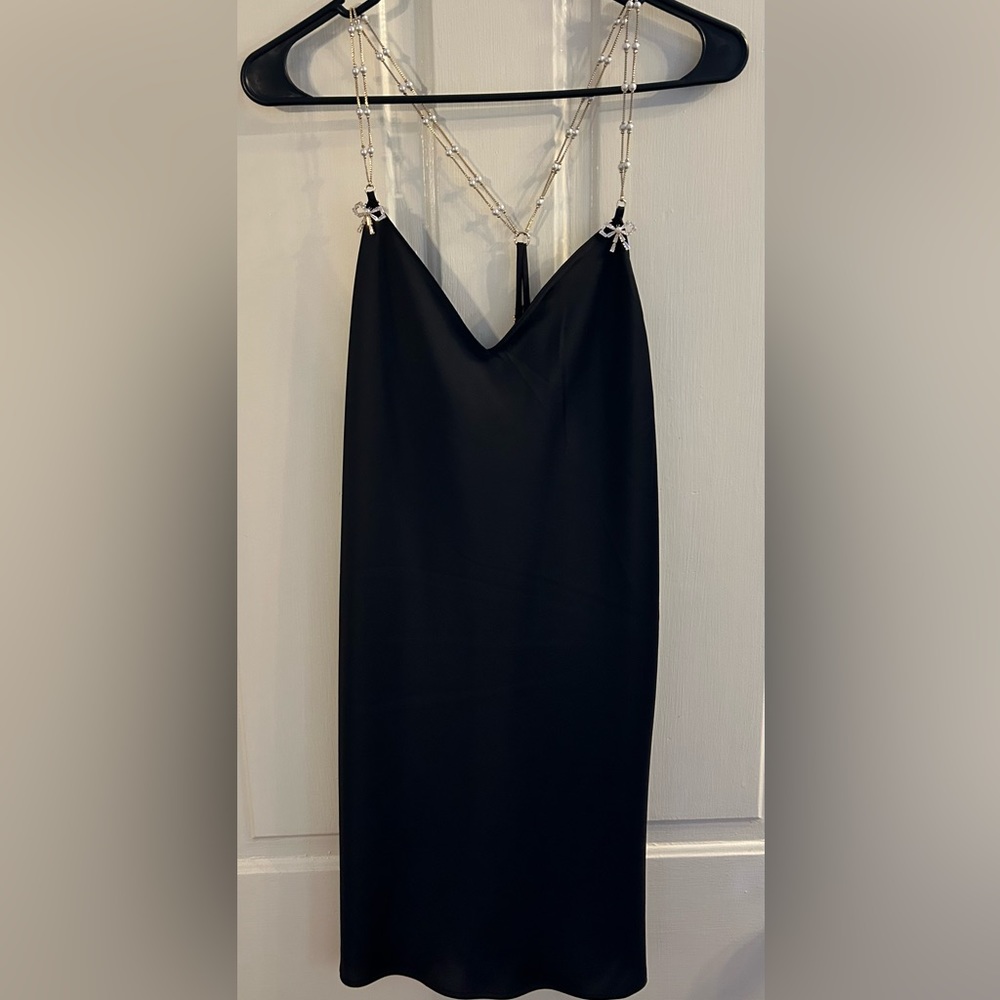 Victoria’s Secret Black Satin Slip Dress